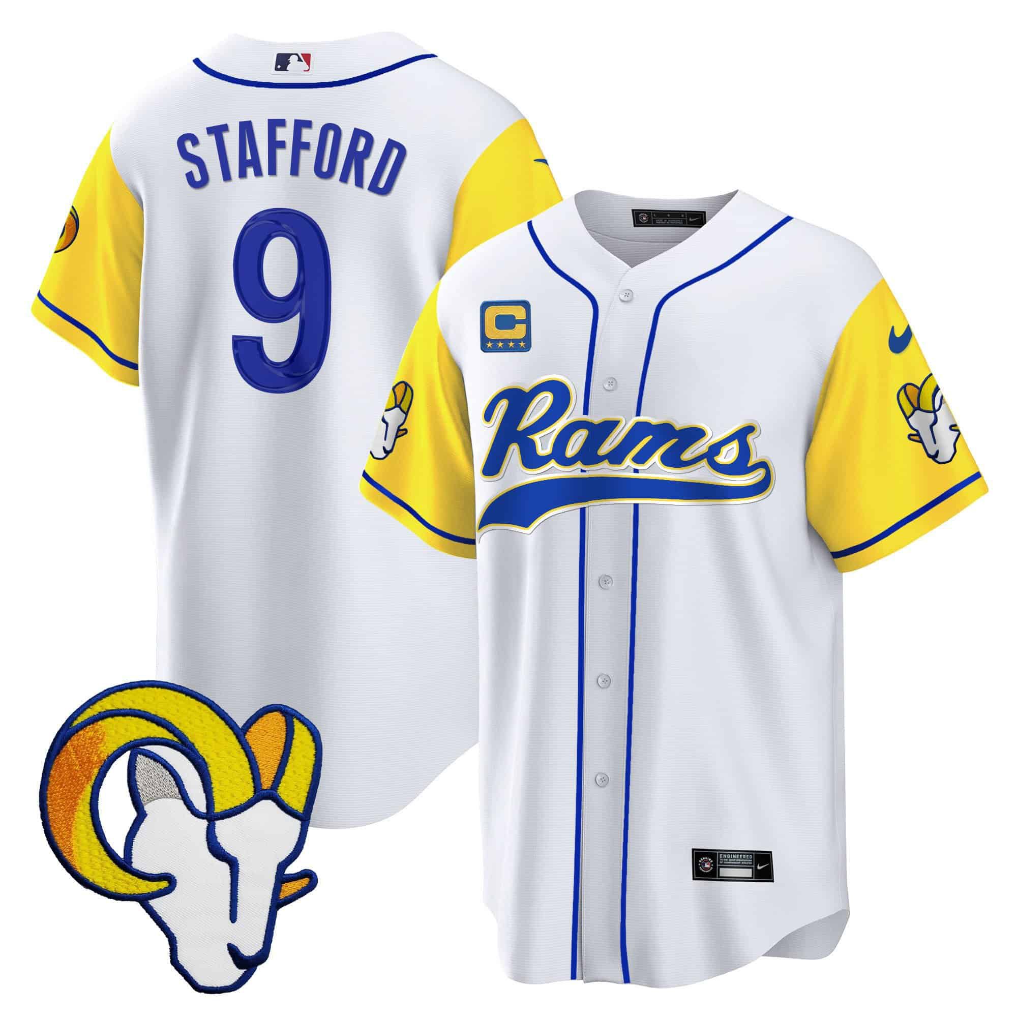 Men Los Angeles Rams #9 Stafford White 2024 Nike Baseball NFL Jersey->indianapolis colts->NFL Jersey